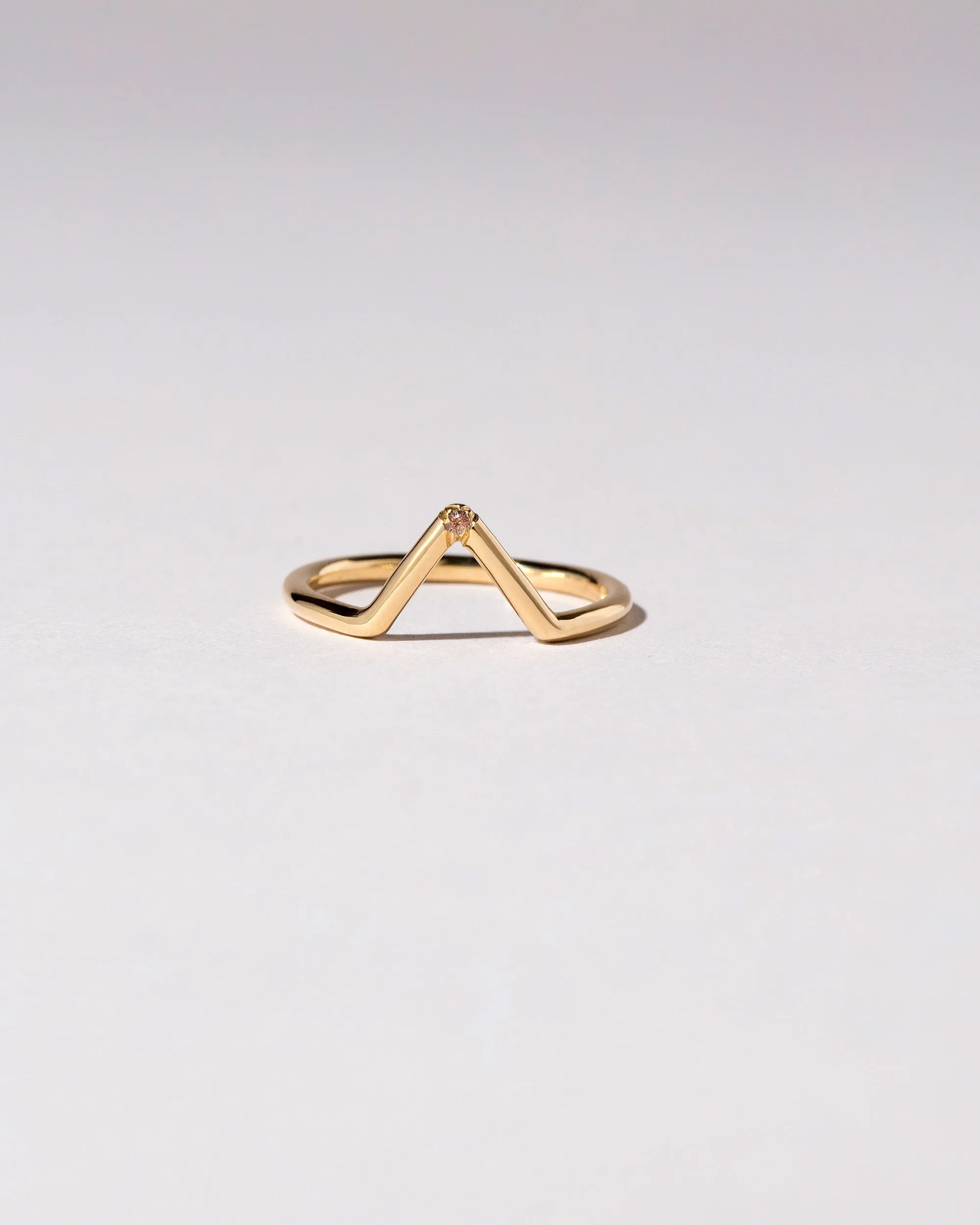 Triangle Band - Single Burnish-Set Stone