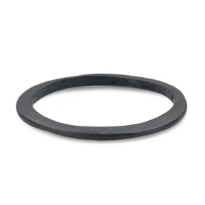 Tribal Blackened Silver wave Bracelet 5mm thickness
