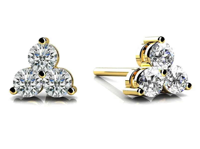 Trillium Diamond Diamond Studs with 0.36 ct.(finished) 2.5mm