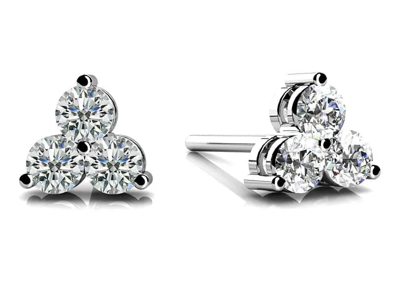 Trillium Diamond Diamond Studs with 0.36 ct.(finished) 2.5mm