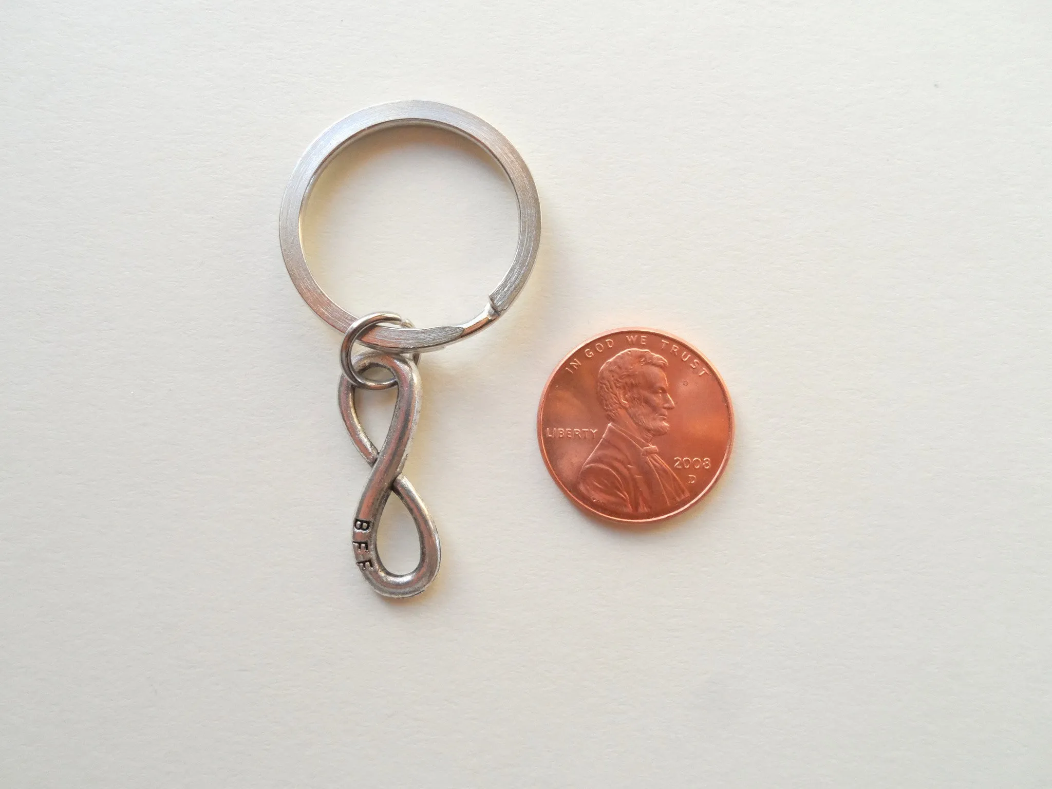 Triple BFF Infinity Symbol Keychain Gift Set Best Friends Forever- You and Me for Infinity;