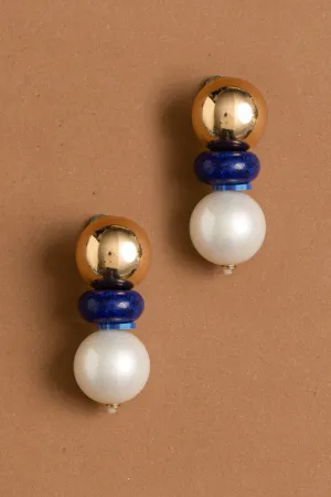 Triple Stone Drop  Earrings