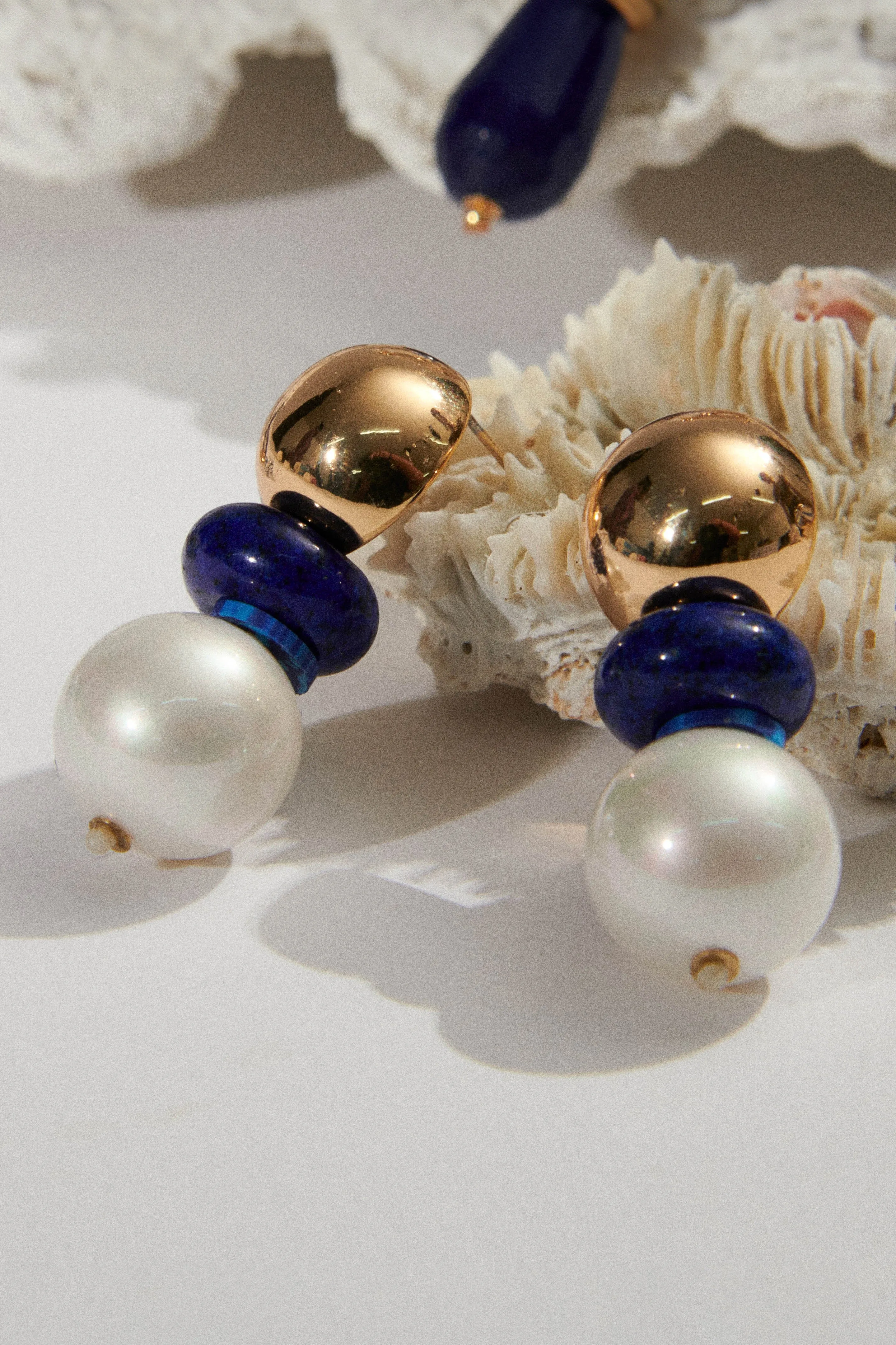 Triple Stone Drop  Earrings