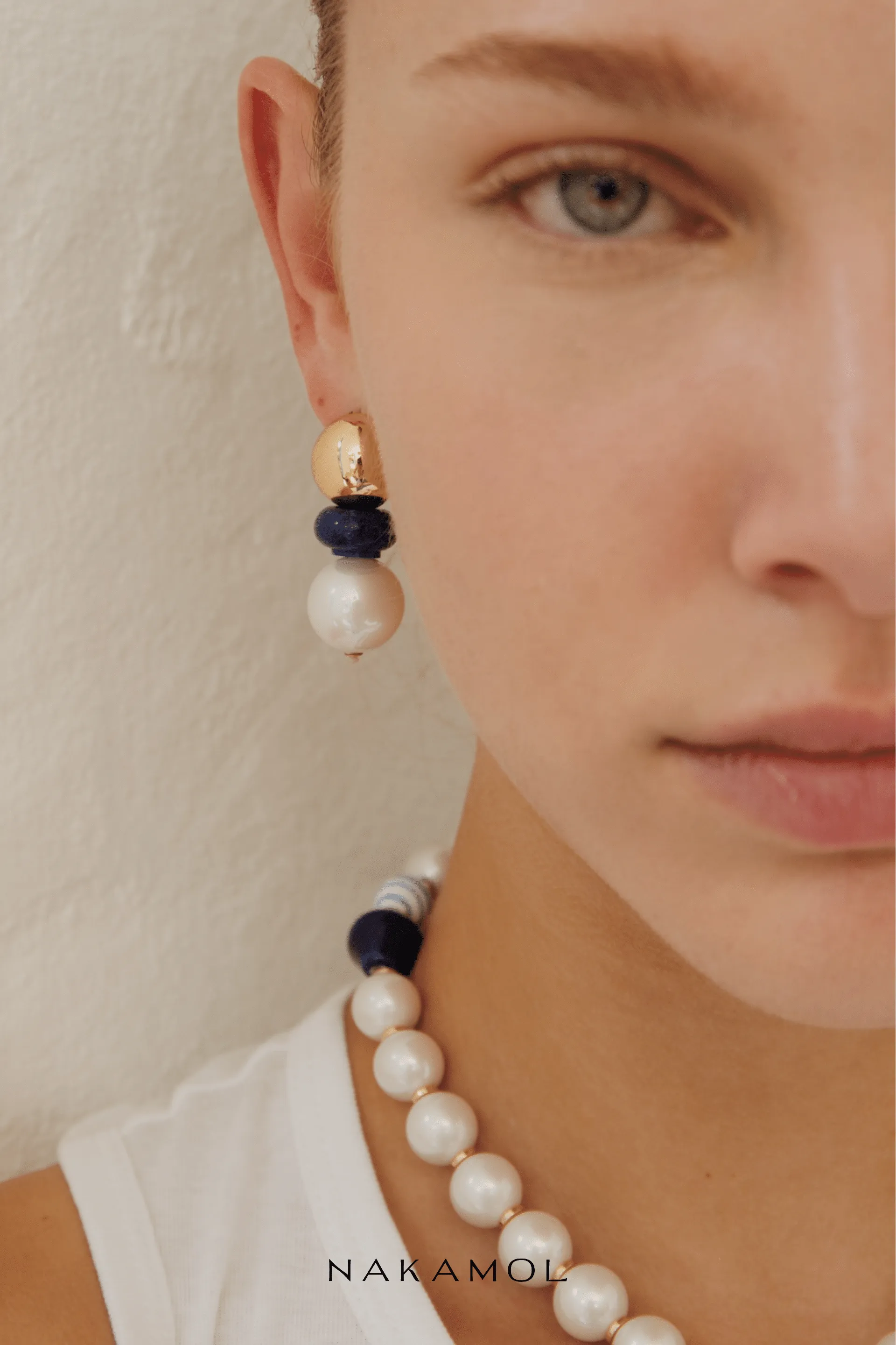 Triple Stone Drop  Earrings