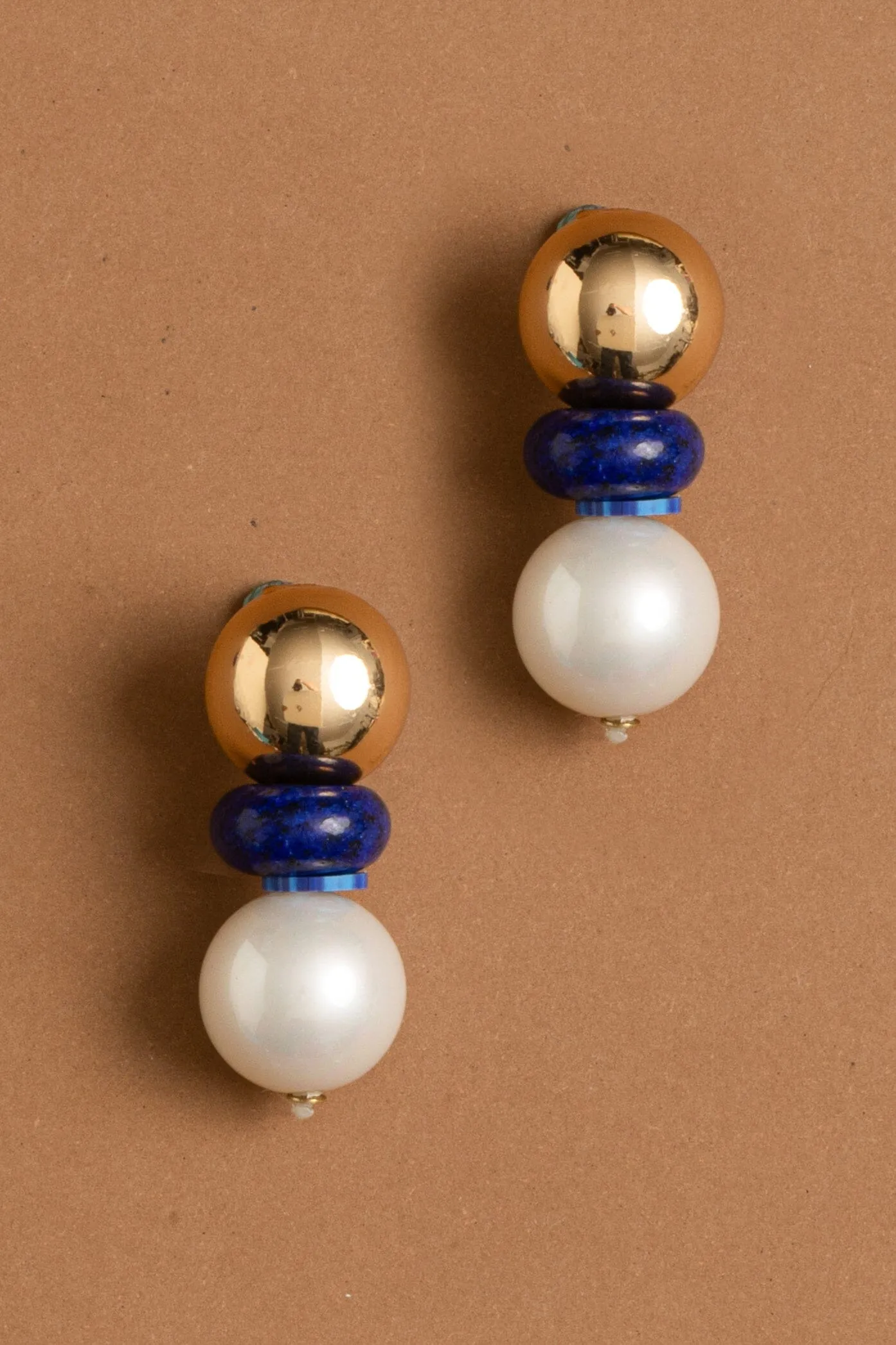 Triple Stone Drop  Earrings