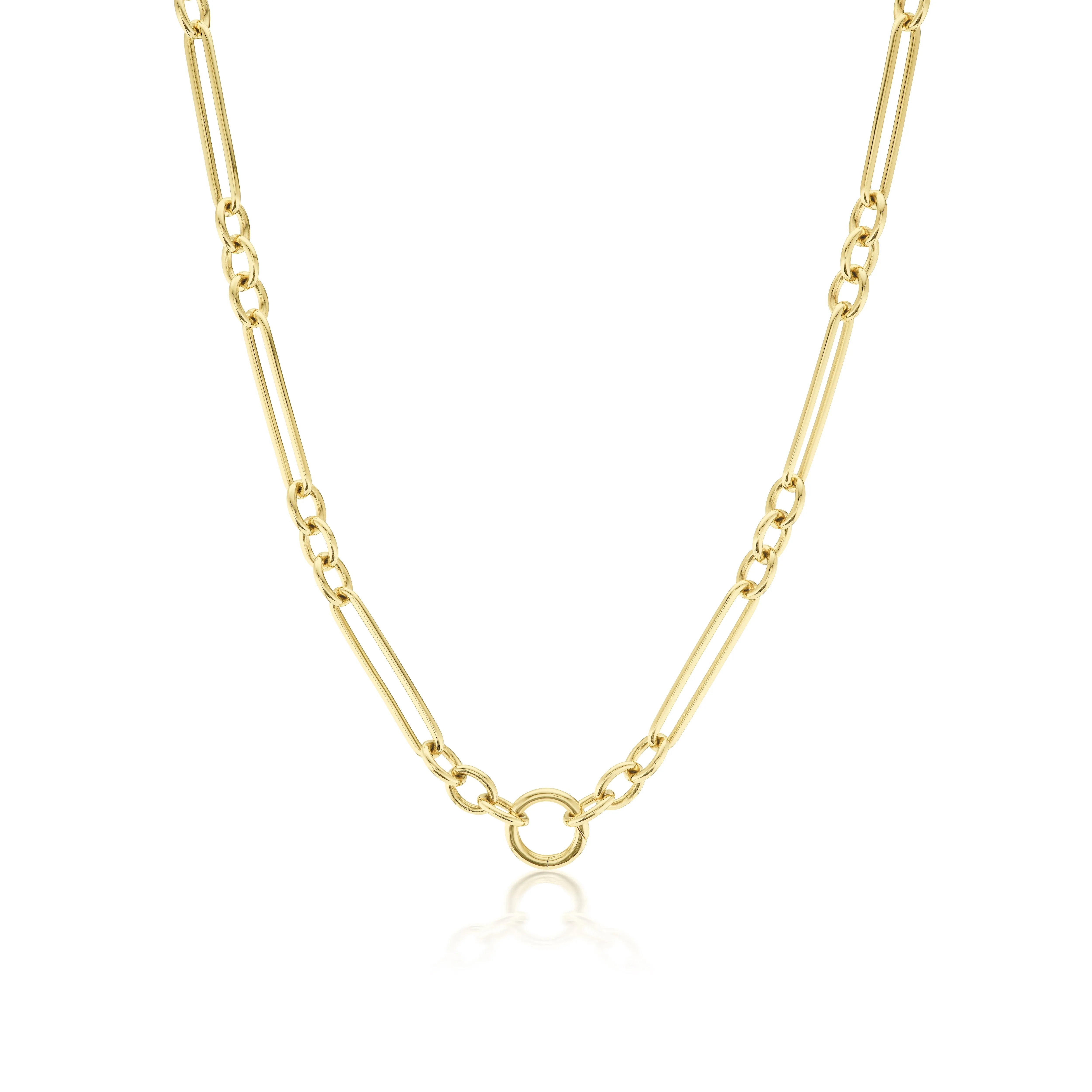 Trombone Link Chain Necklace
