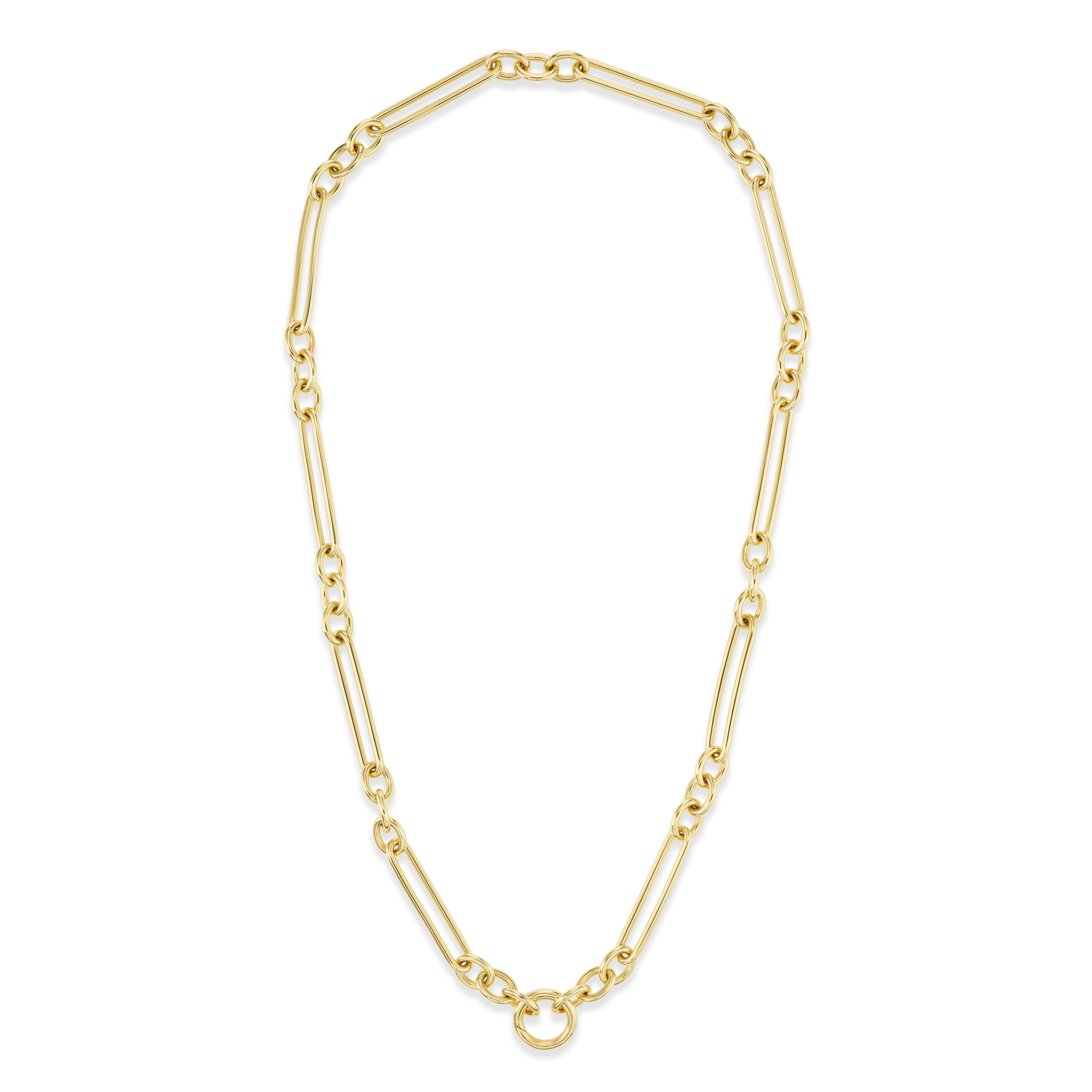 Trombone Link Chain Necklace