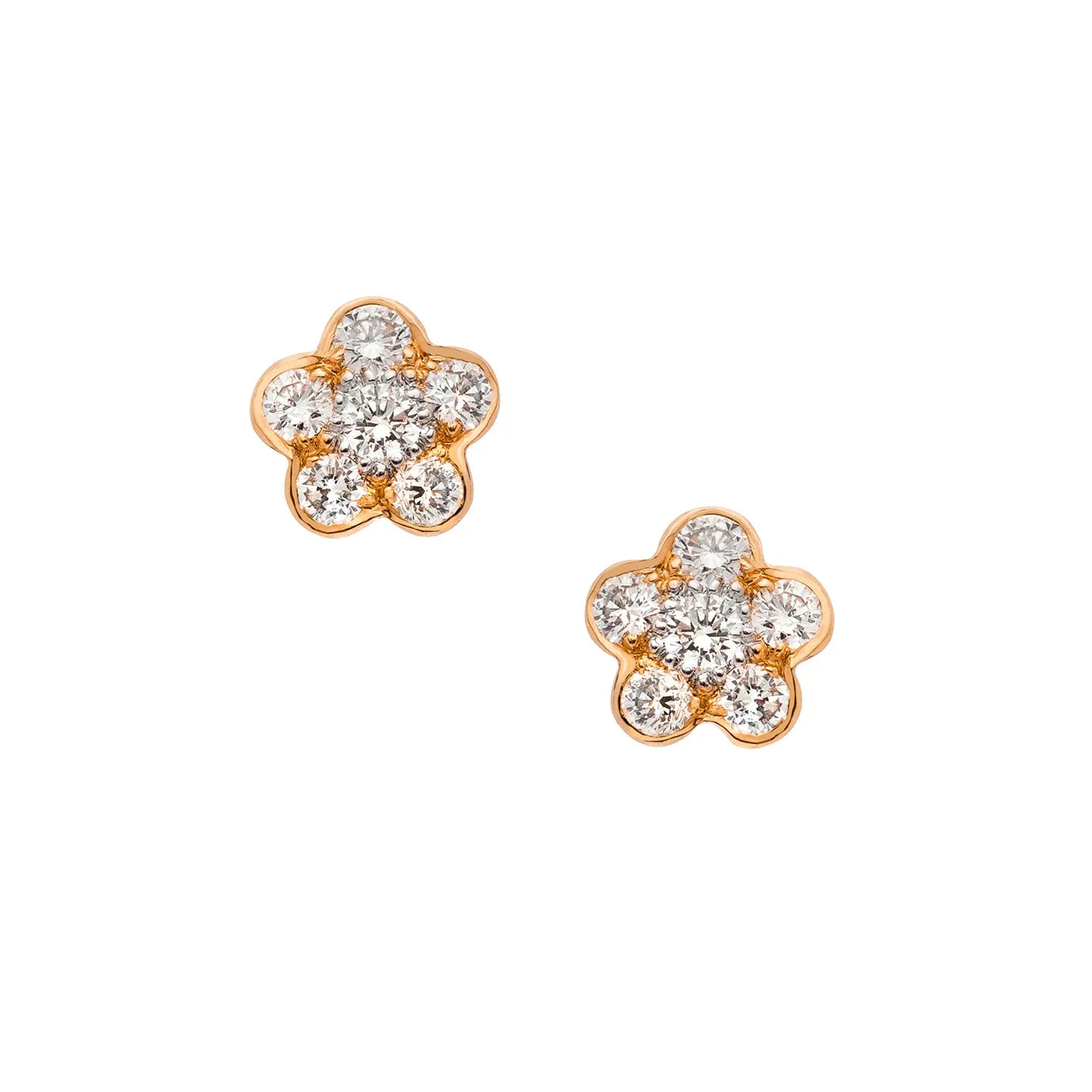 Tuilerie White Diamond Stud Earrings