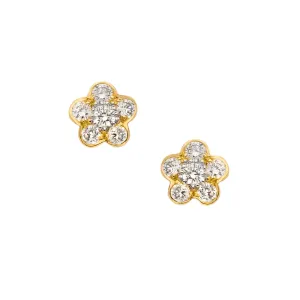 Tuilerie White Diamond Stud Earrings