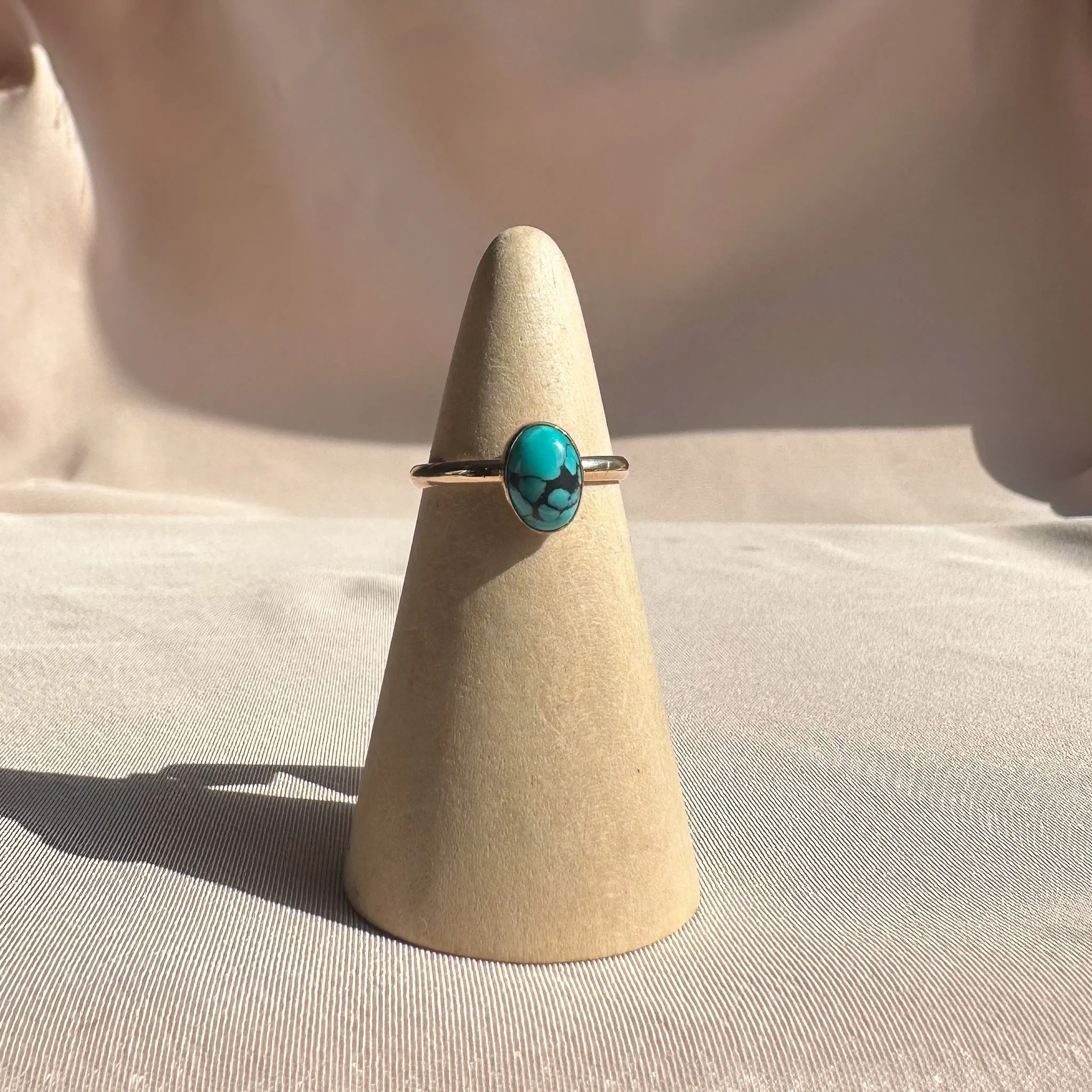 Turquoise 14K Gold-Filled Classic Band - 5.5
