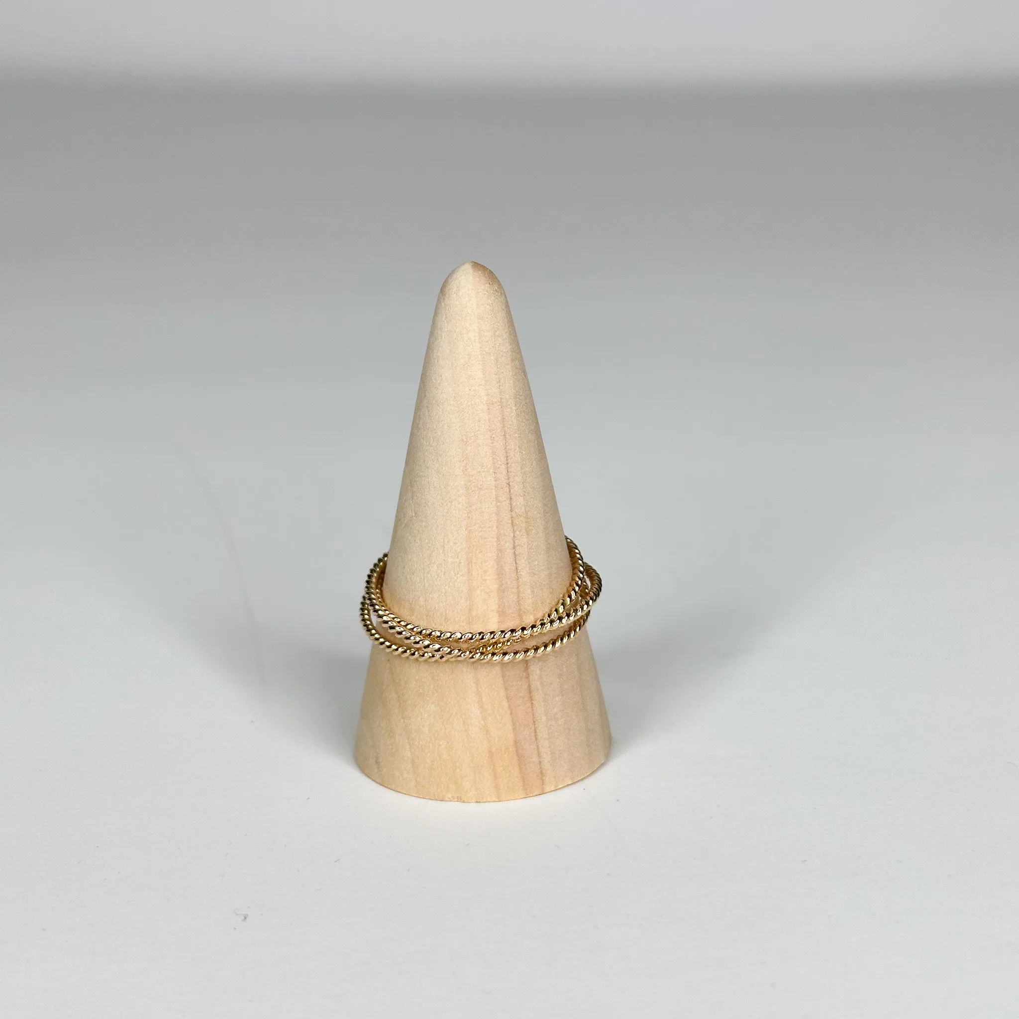Twisted Fidget Spinner Ring