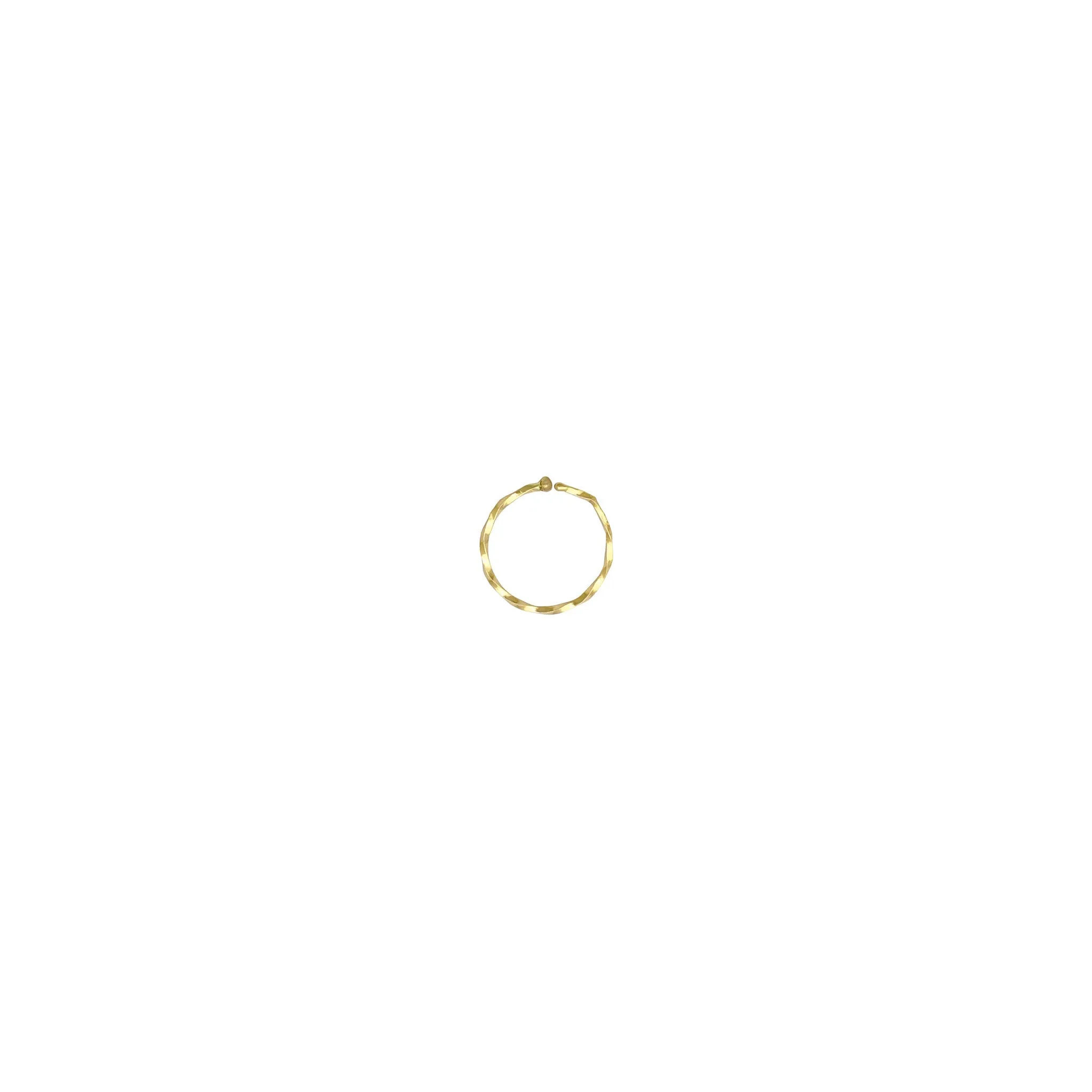 Twisted Nose Ring (14K)