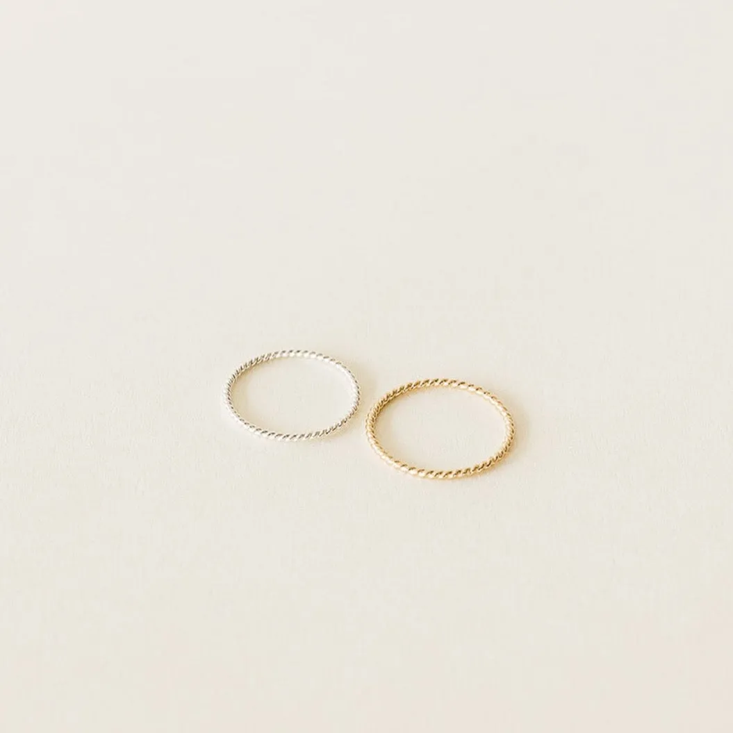 Twisted Stacking Ring