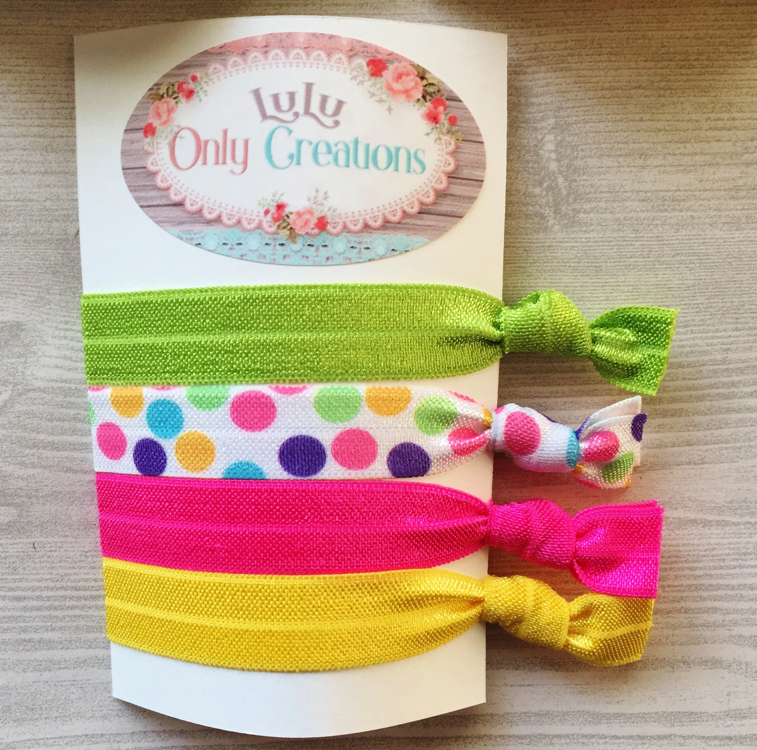 Unicorn and Rainbow Hair Ties