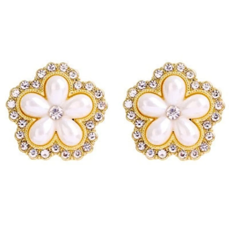 Unique Retro Pearl Stud Earrings for Women Party Wedding Jewelry