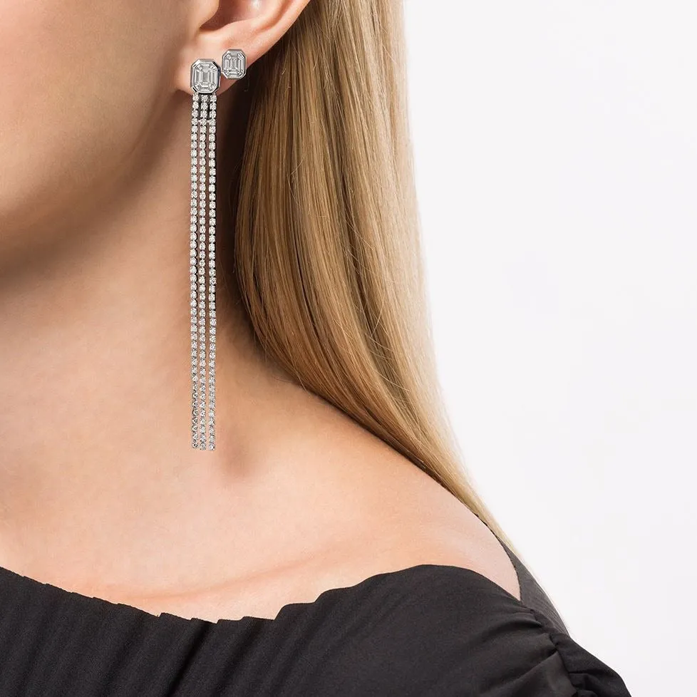 Venus Duplex Illusion 3-line Long Earrings