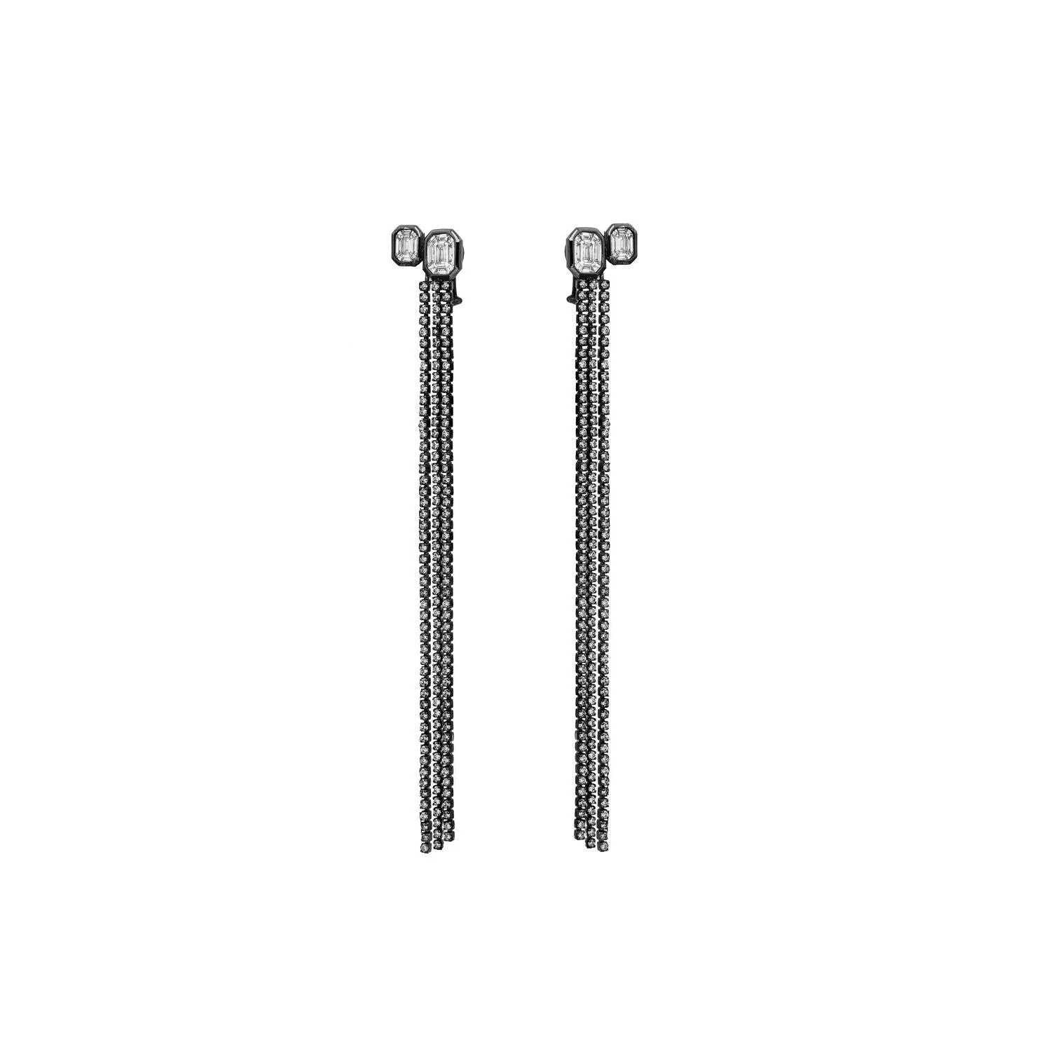 Venus Duplex Illusion 3-line Long Earrings