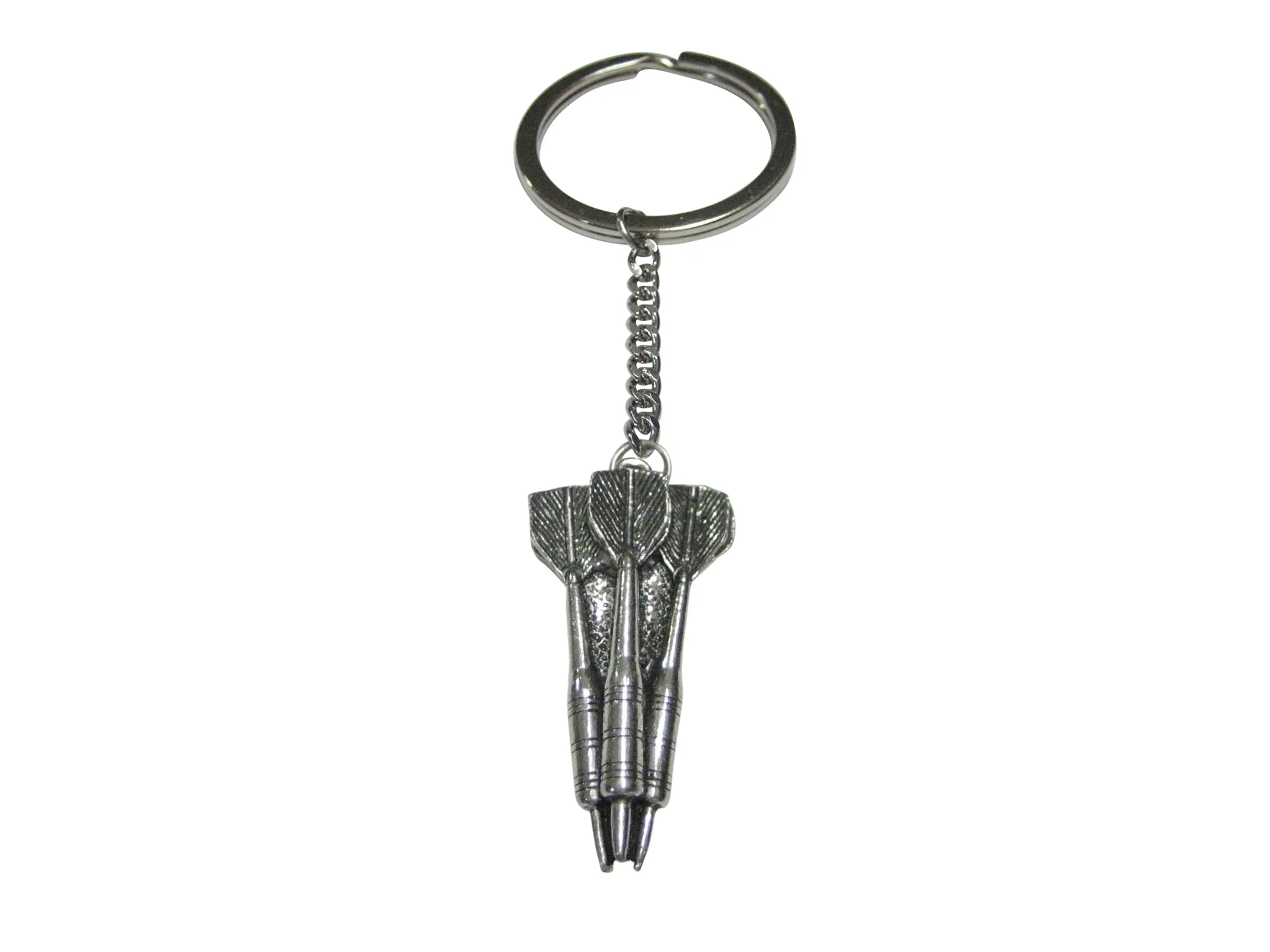 Vertical Throwing Darts Pendant Keychain