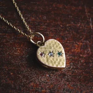 Victorian Italia Tricolor Heart Locket