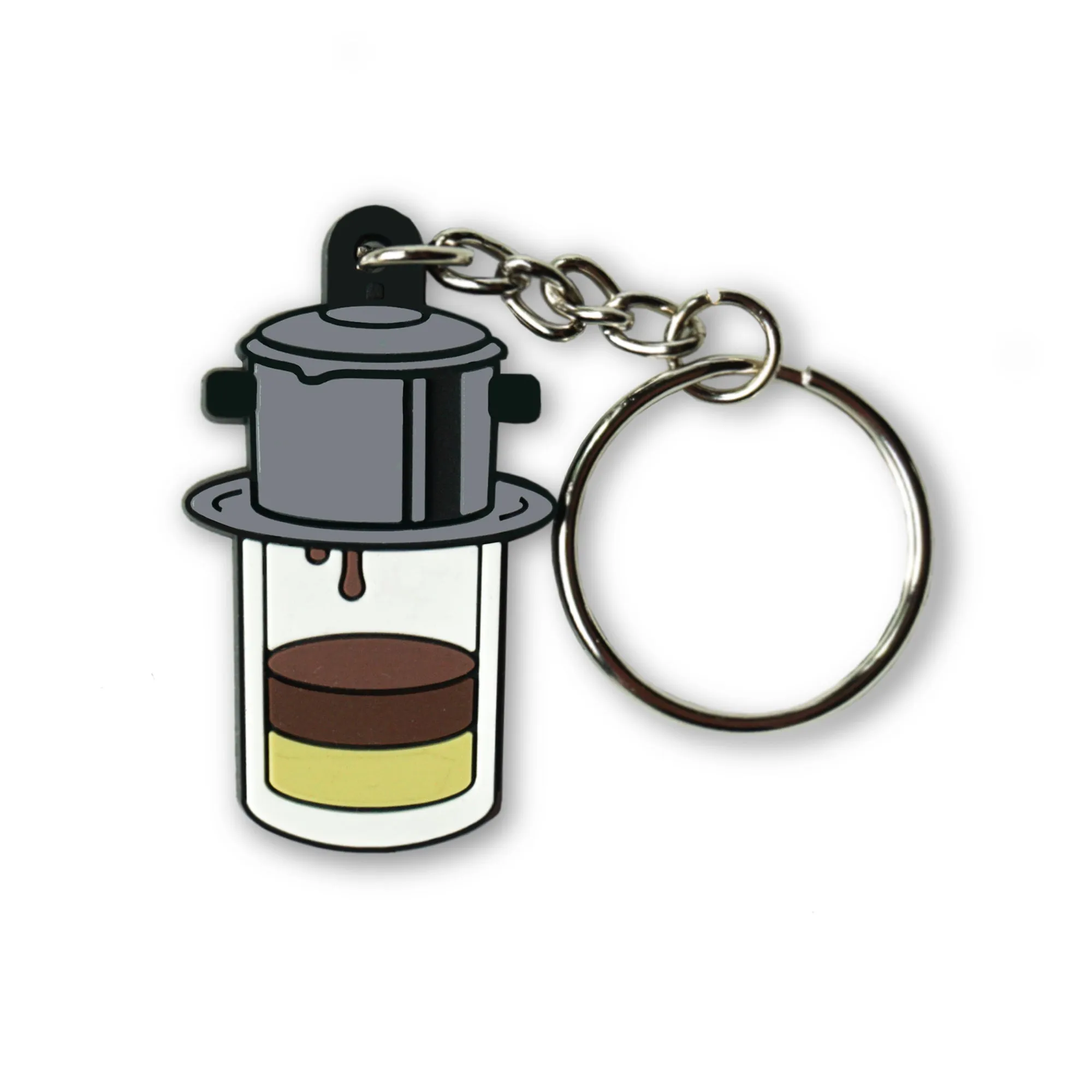 Vietnam: Vietnamese Iced Coffee (Cafe Sua Da) Soft PVC Keychain