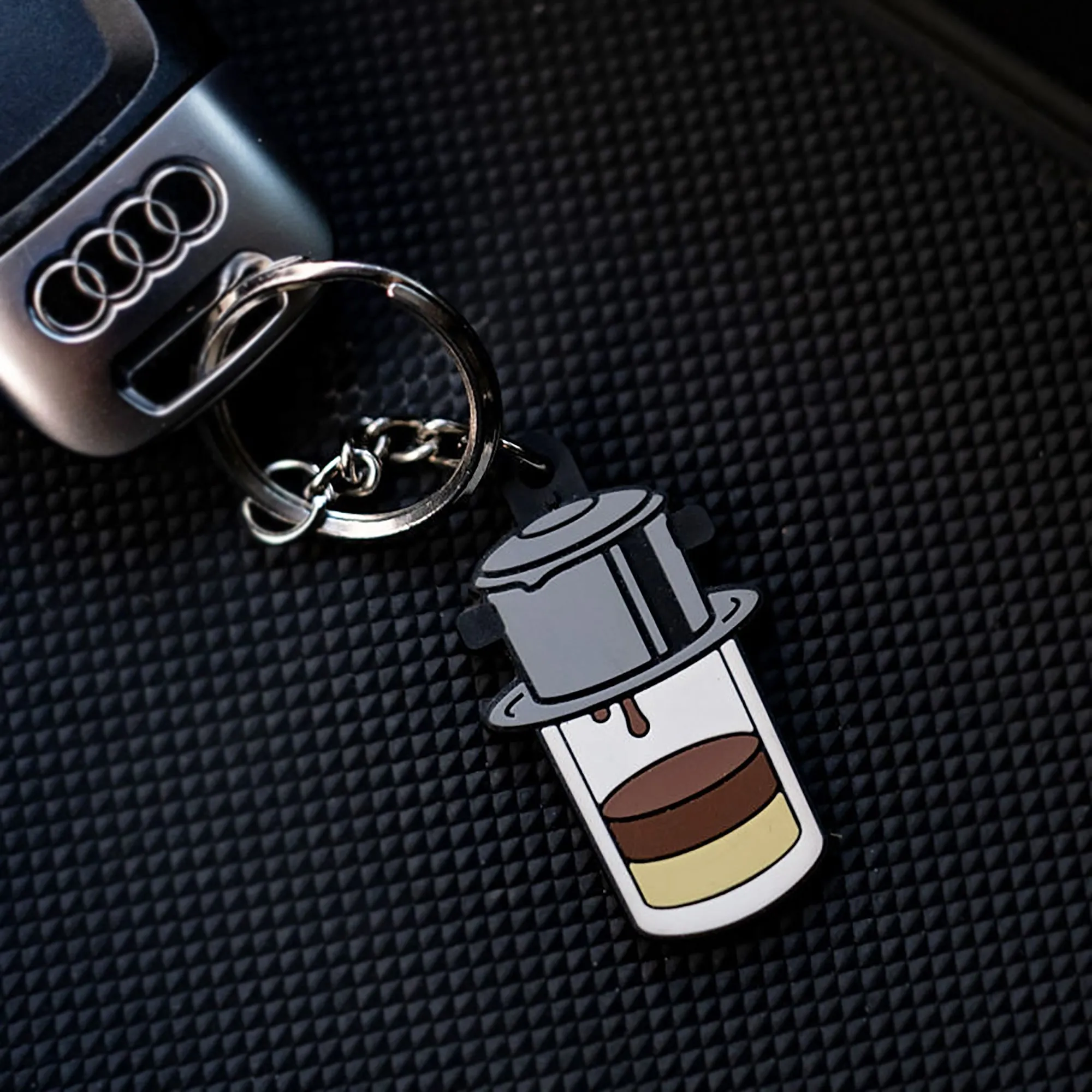 Vietnam: Vietnamese Iced Coffee (Cafe Sua Da) Soft PVC Keychain