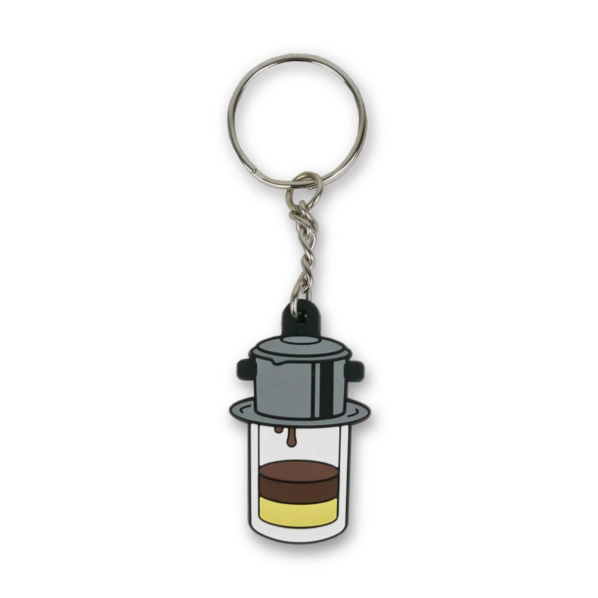 Vietnam: Vietnamese Iced Coffee (Cafe Sua Da) Soft PVC Keychain