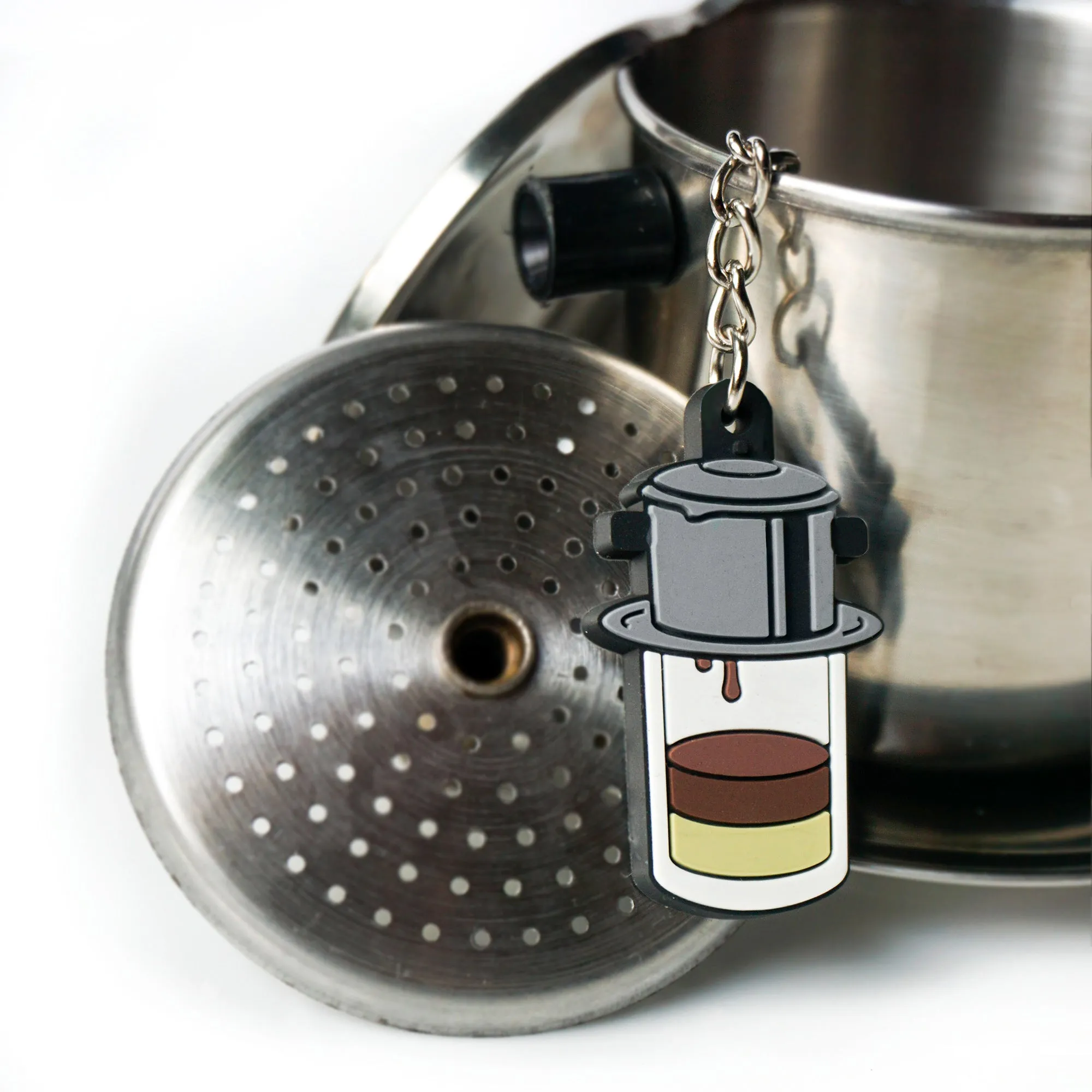 Vietnam: Vietnamese Iced Coffee (Cafe Sua Da) Soft PVC Keychain