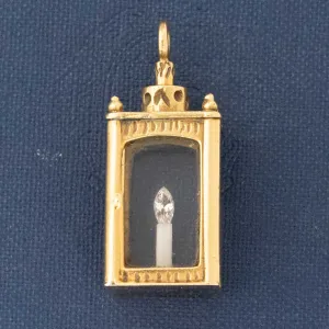 Vintage Diamond Lantern Pendant
