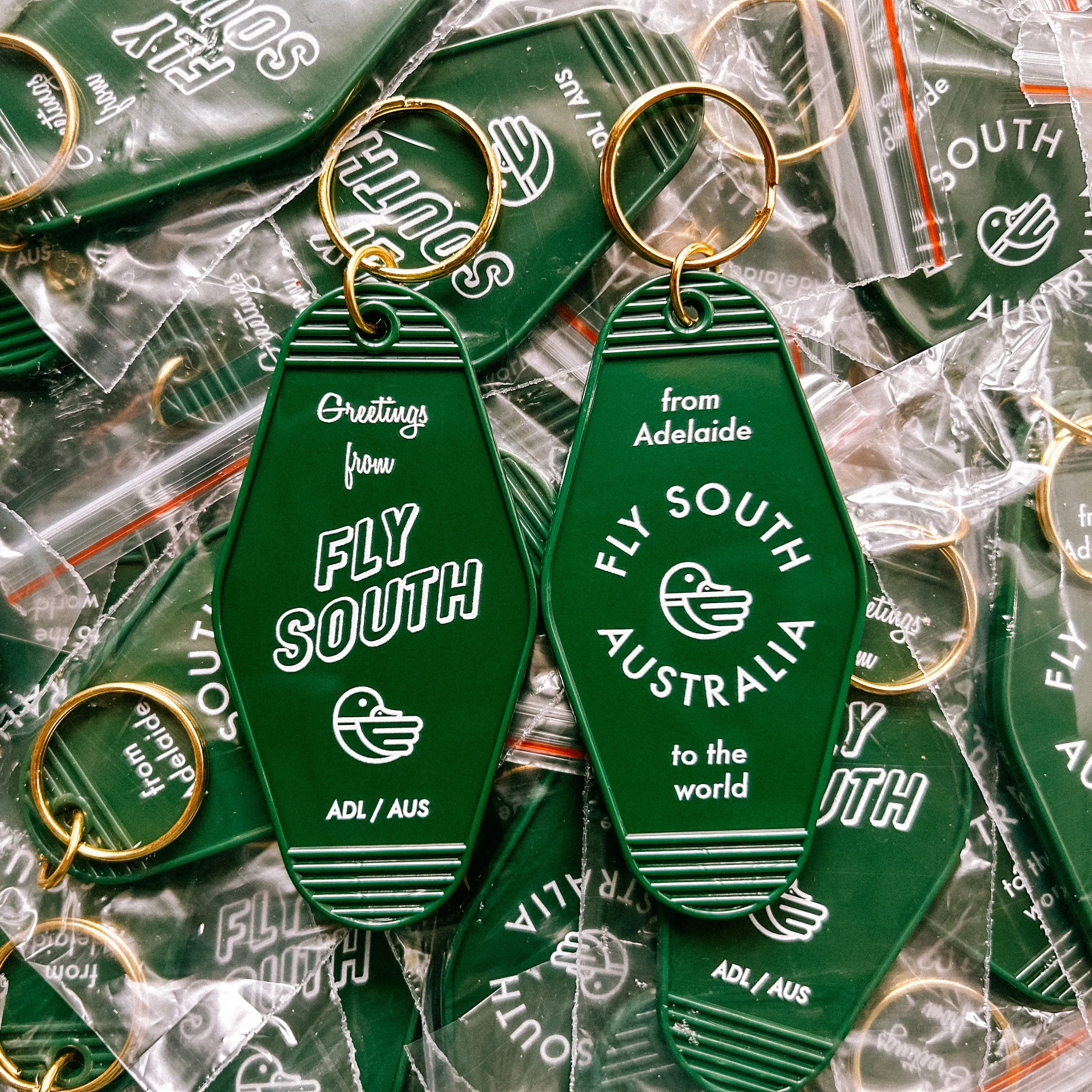Vintage Style Motel Keychains (50 Piece Minimum Order)