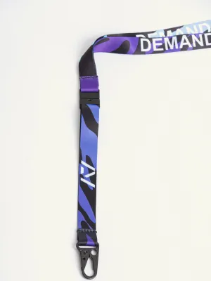 Violet Tiger Demand Greatness Lanyard