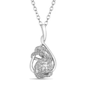 White Gold Diamond Pendant