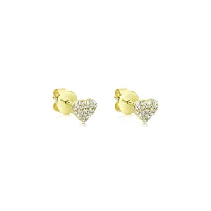White gold diamond stud earrings