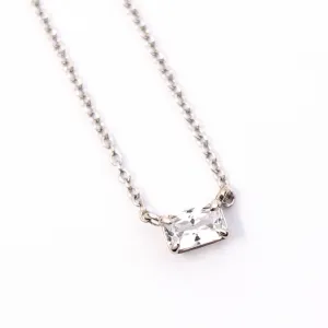 White Sapphire Necklace