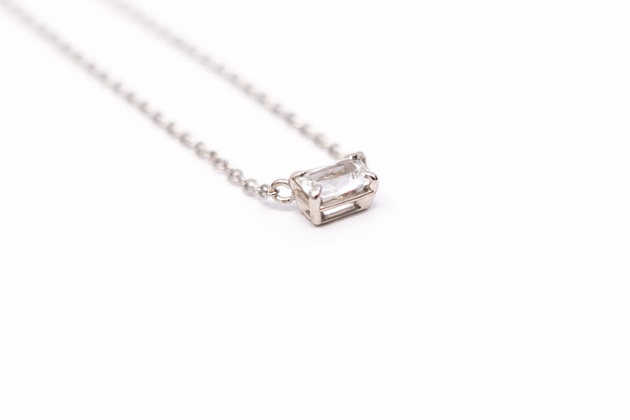 White Sapphire Necklace