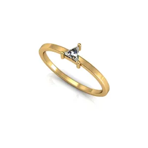 White Trillion Ring