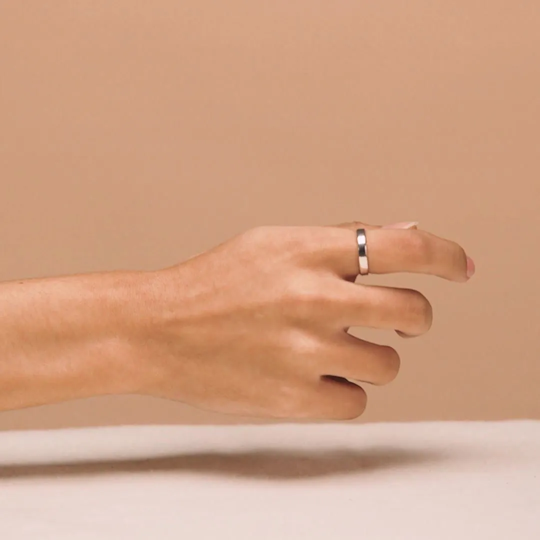 Wide Ring Silver - Paula