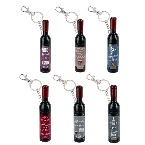 Wine Bottle Multi Function Key Rings
