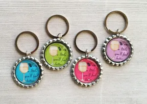 Wine Quotes / Phrases Keychains