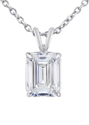 Women Jewelry - Diamond Necklace For Women | Lab Grown Emerald Diamond Solitaire Pendant