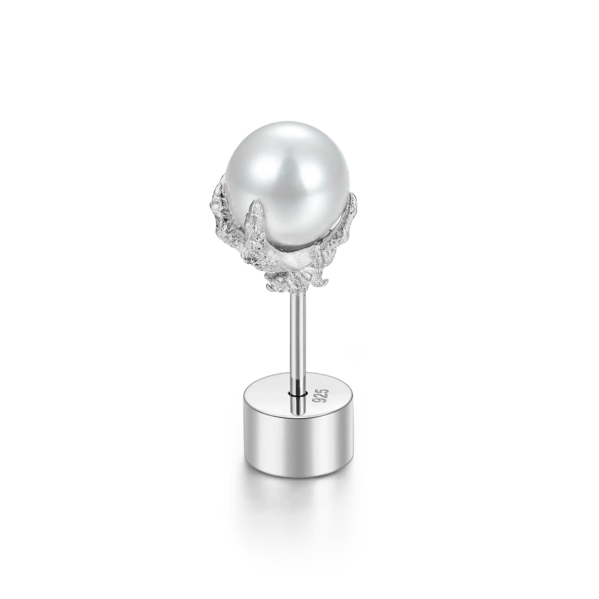 WONG Dragon Pearl Stud Earring