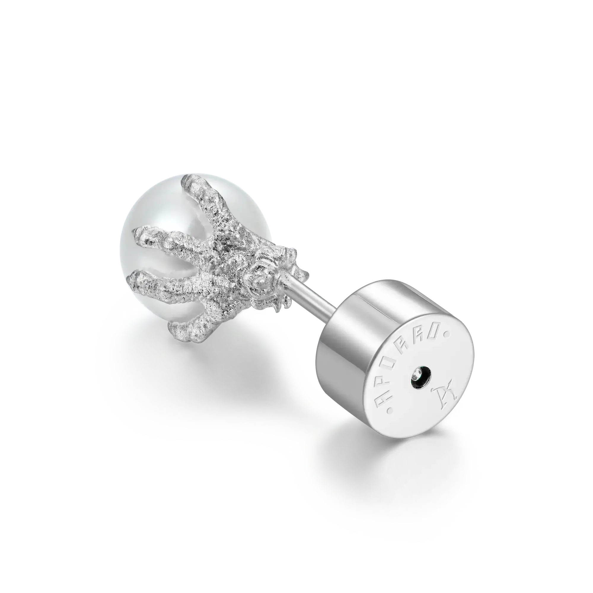 WONG Dragon Pearl Stud Earring