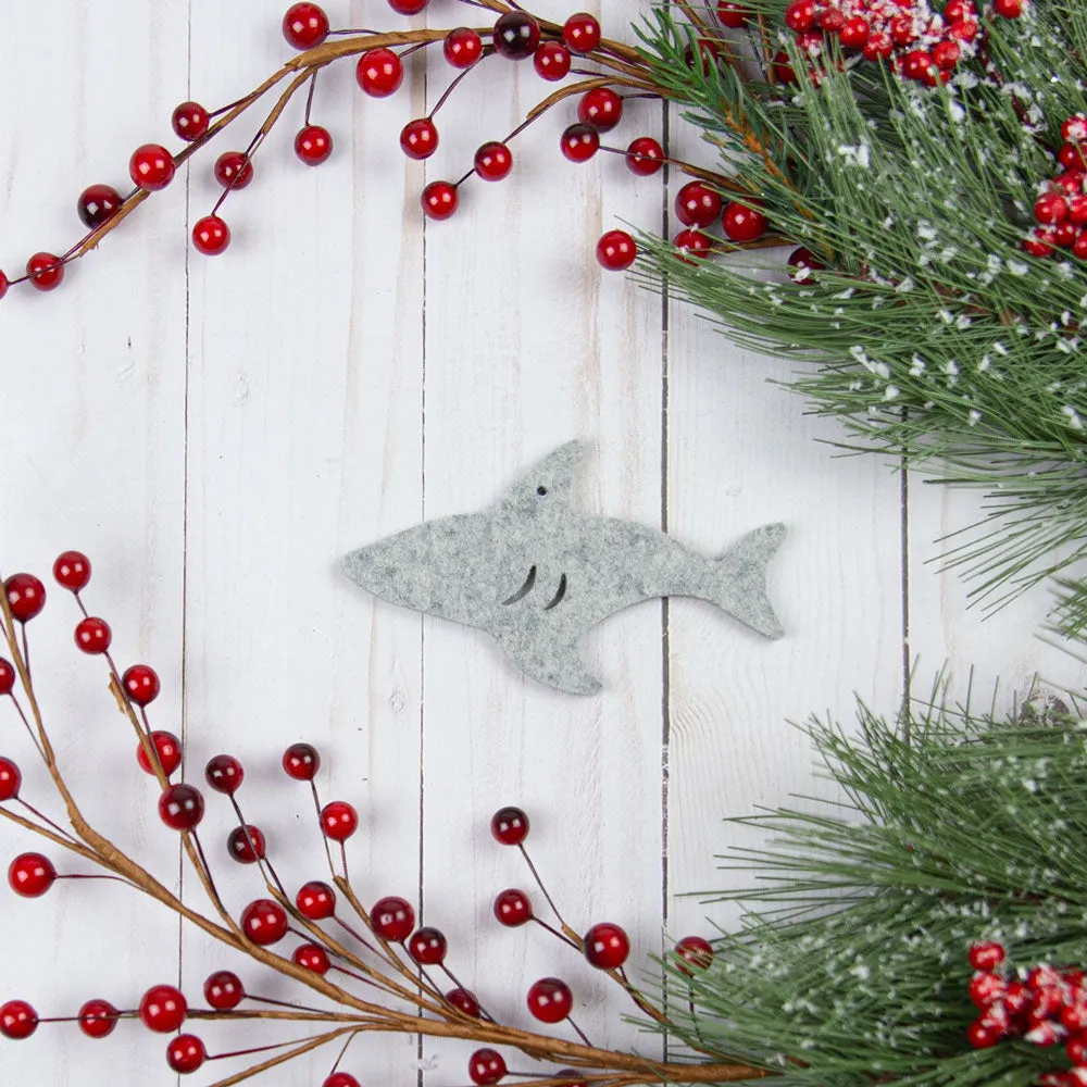 Wool Felt Charm - Shark