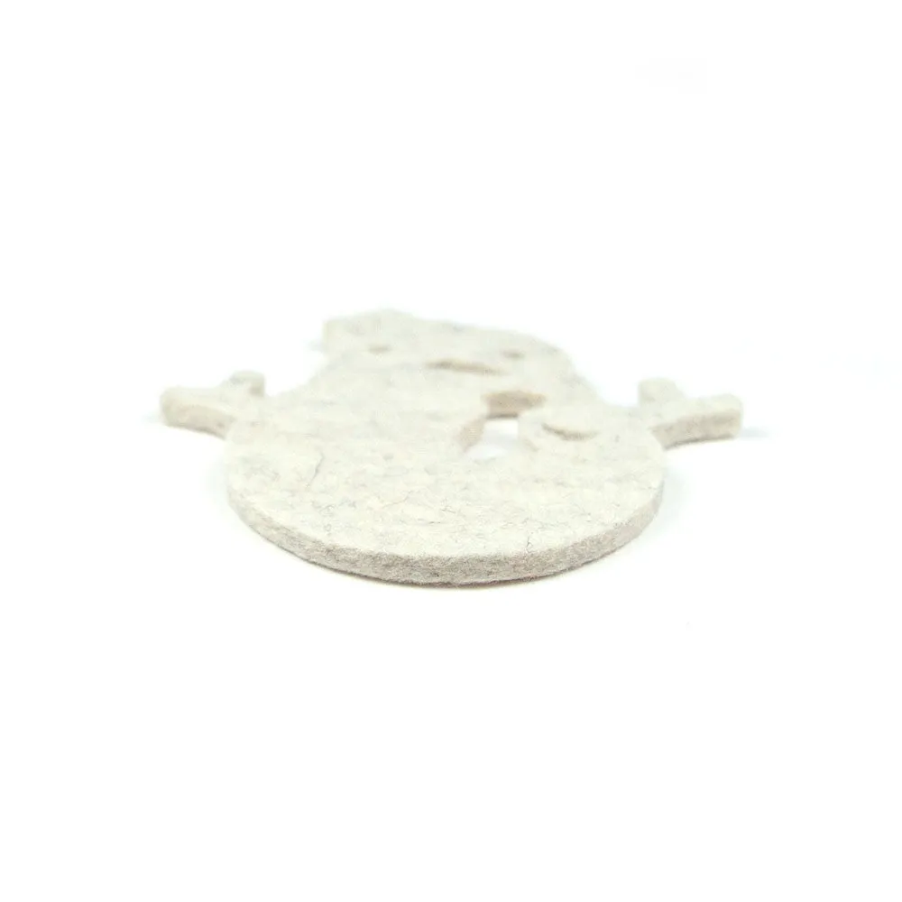 Wool Felt Charm - Snowman