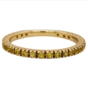 Yellow Sapphire Stackable Band
