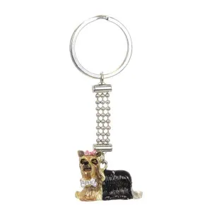 Yorkie Key Ring
