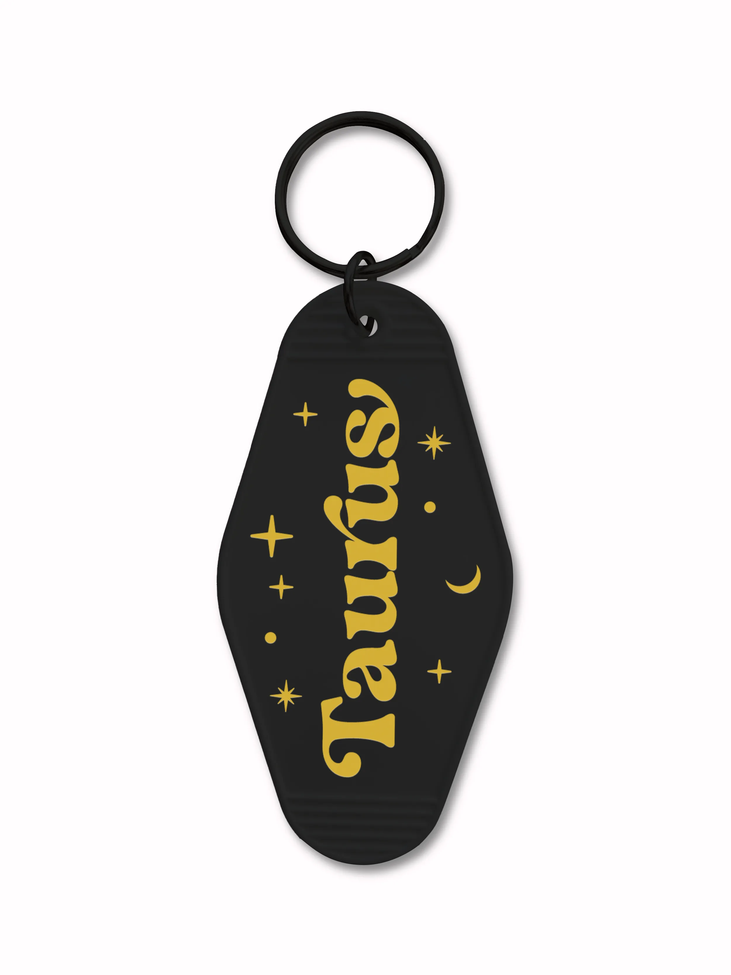 Zodiac Motel Keychain in Black - CLEARANCE