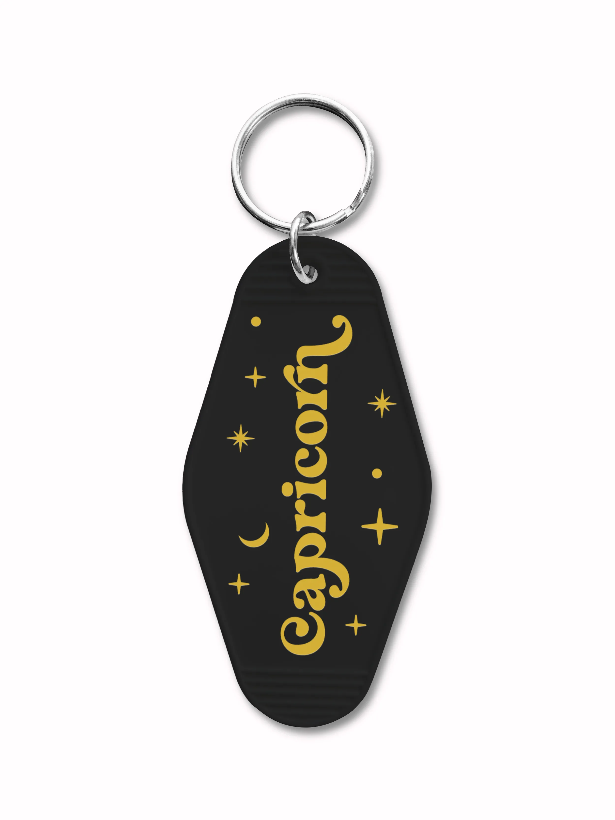 Zodiac Motel Keychain in Black - CLEARANCE