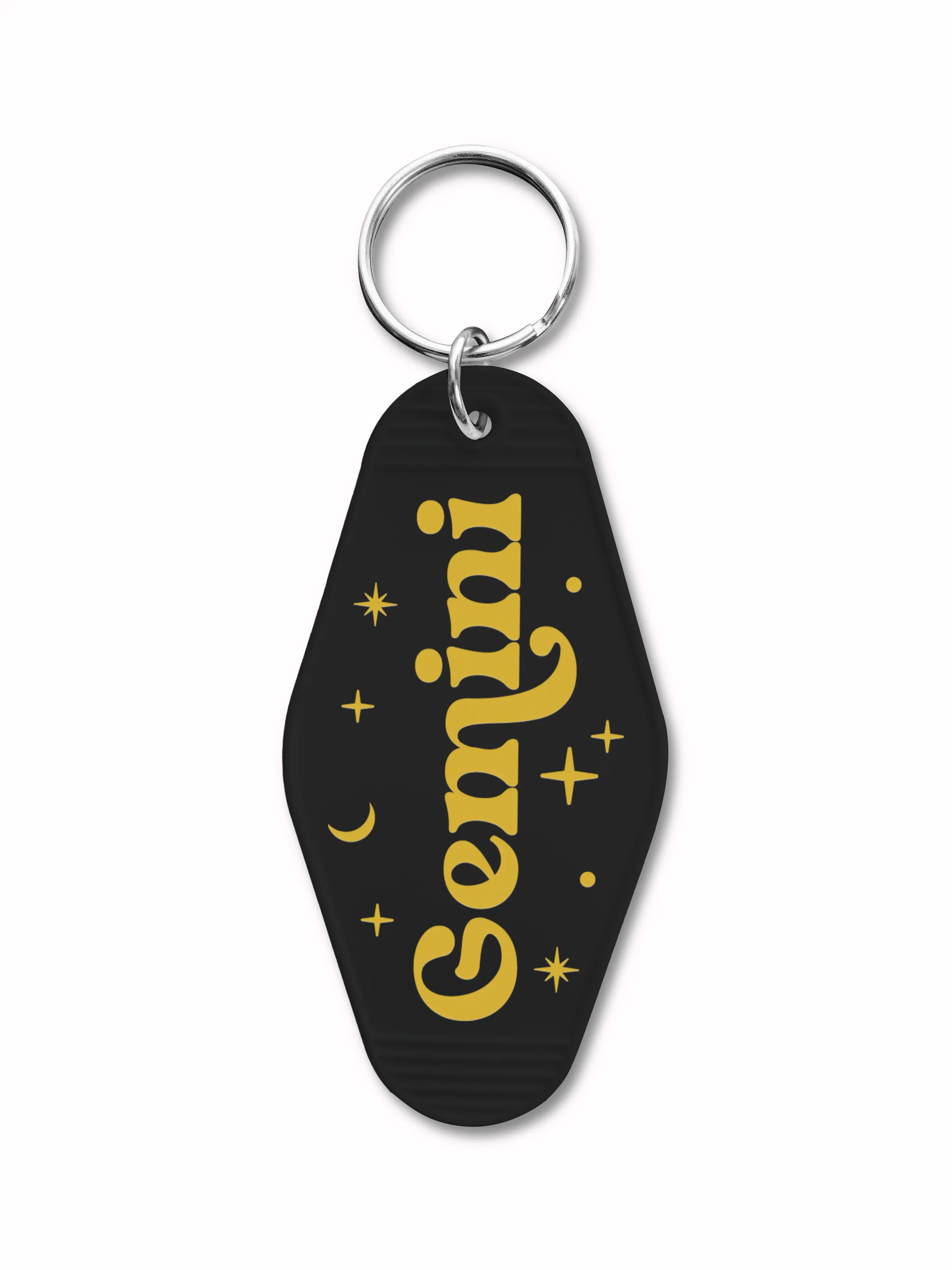 Zodiac Motel Keychain in Black - CLEARANCE