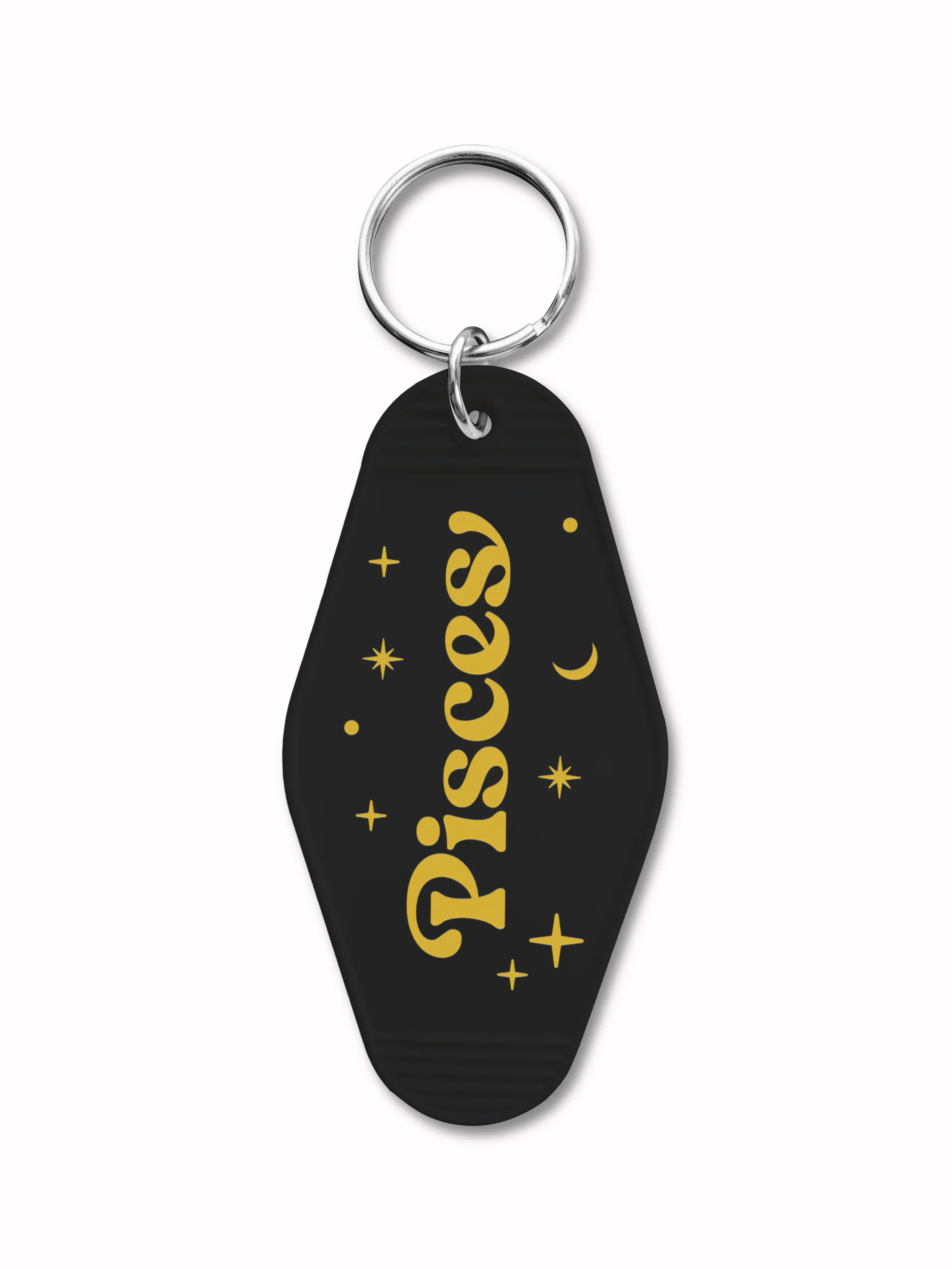 Zodiac Motel Keychain in Black - CLEARANCE