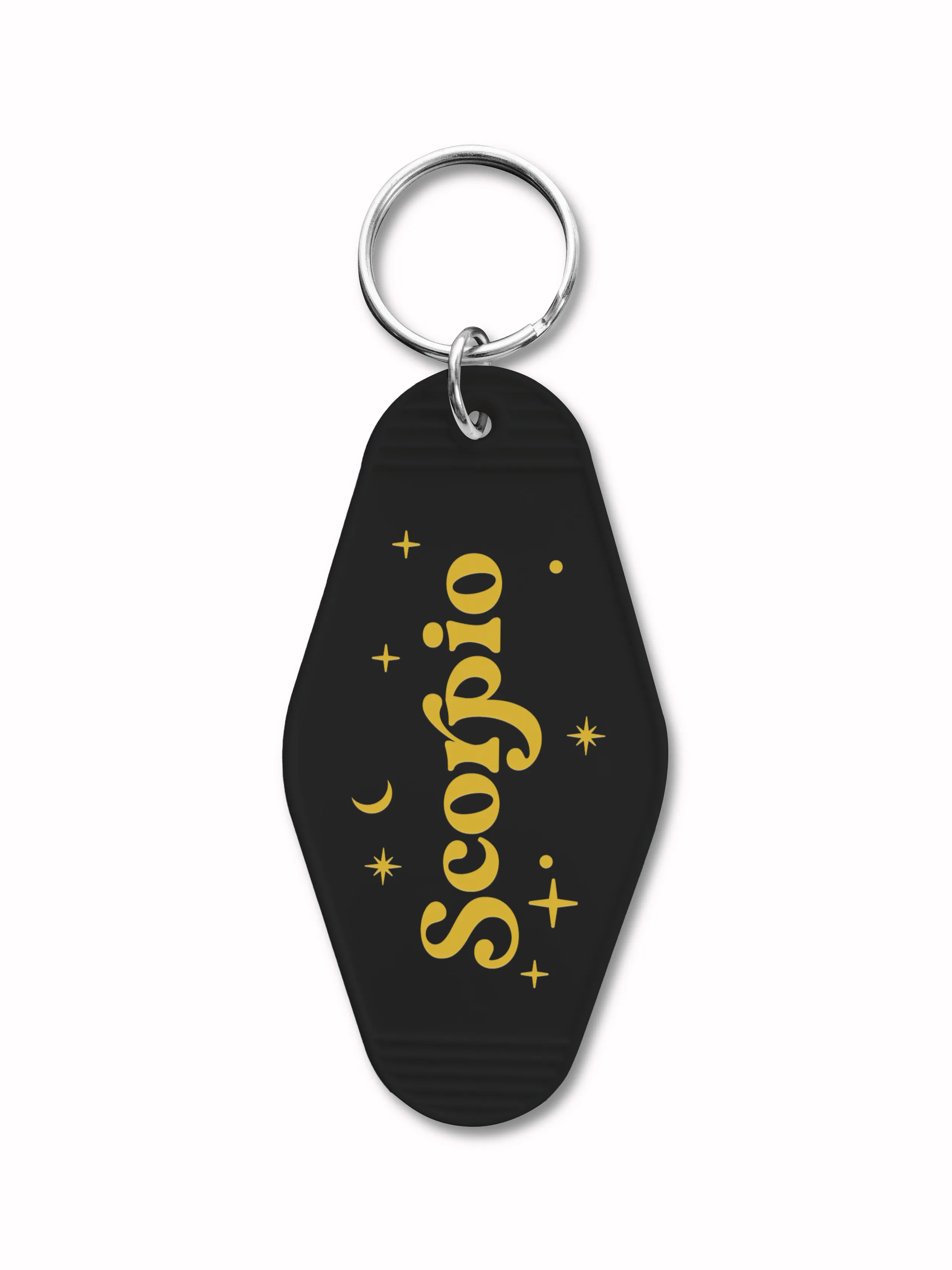 Zodiac Motel Keychain in Black - CLEARANCE
